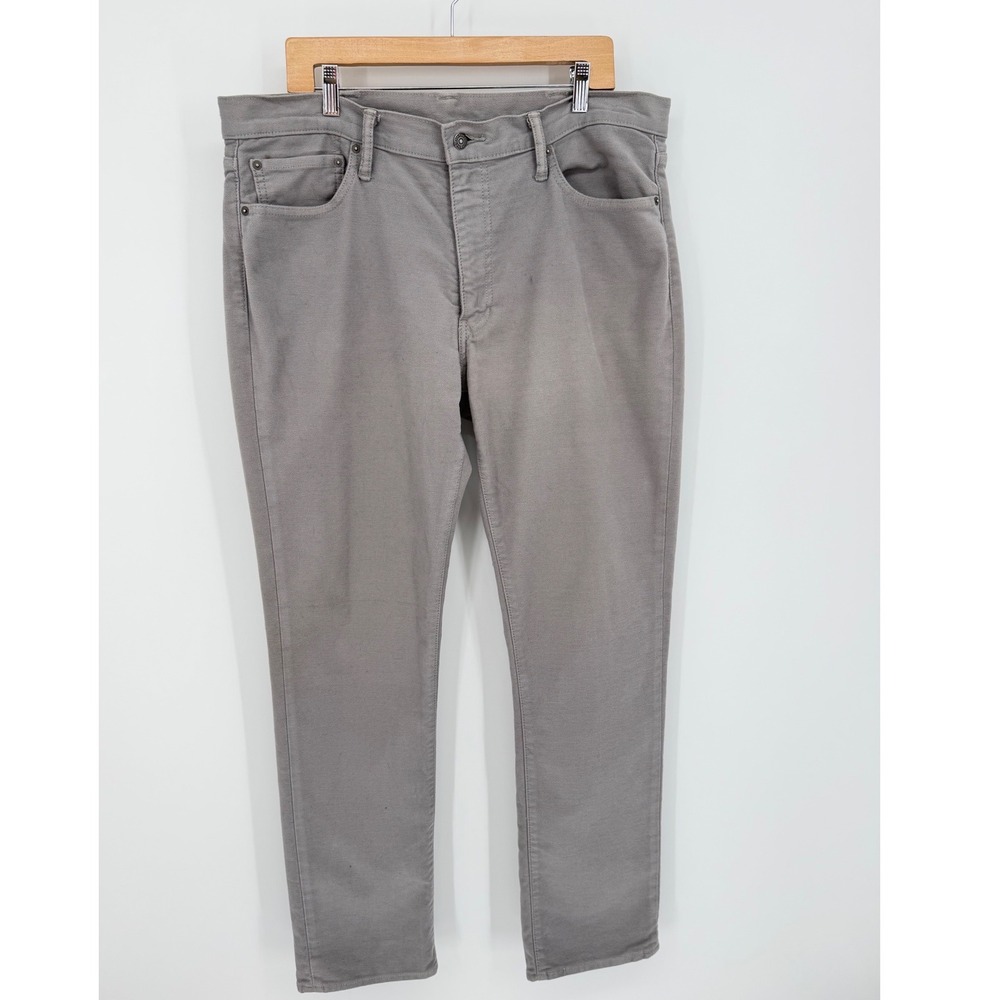 Levis 511 Slim Fit Grey Pants Mens 38x32 Stretch Cotton Twill Chino 5-Pocket